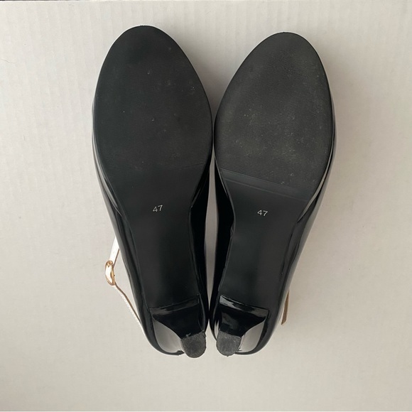 Women T-Strap High Heels Bow Platform Round Toe Pumps Leather Summer Sweet Shoes - Picture 10 of 10